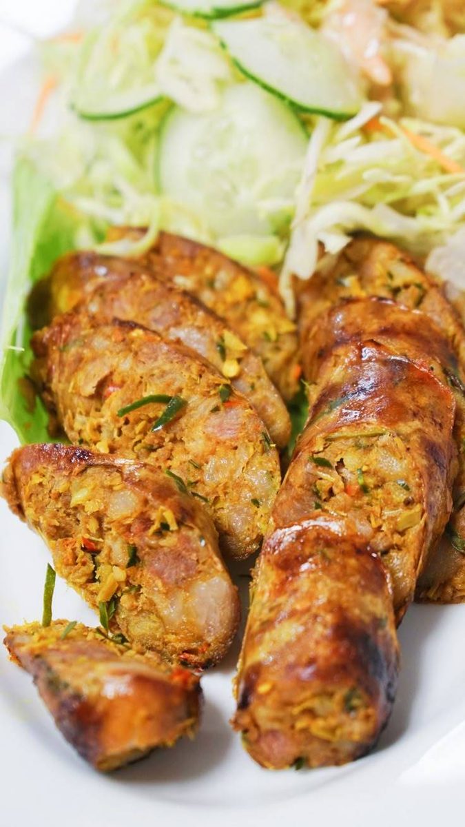 Northern Thai Homemade Herb Pork Sausage