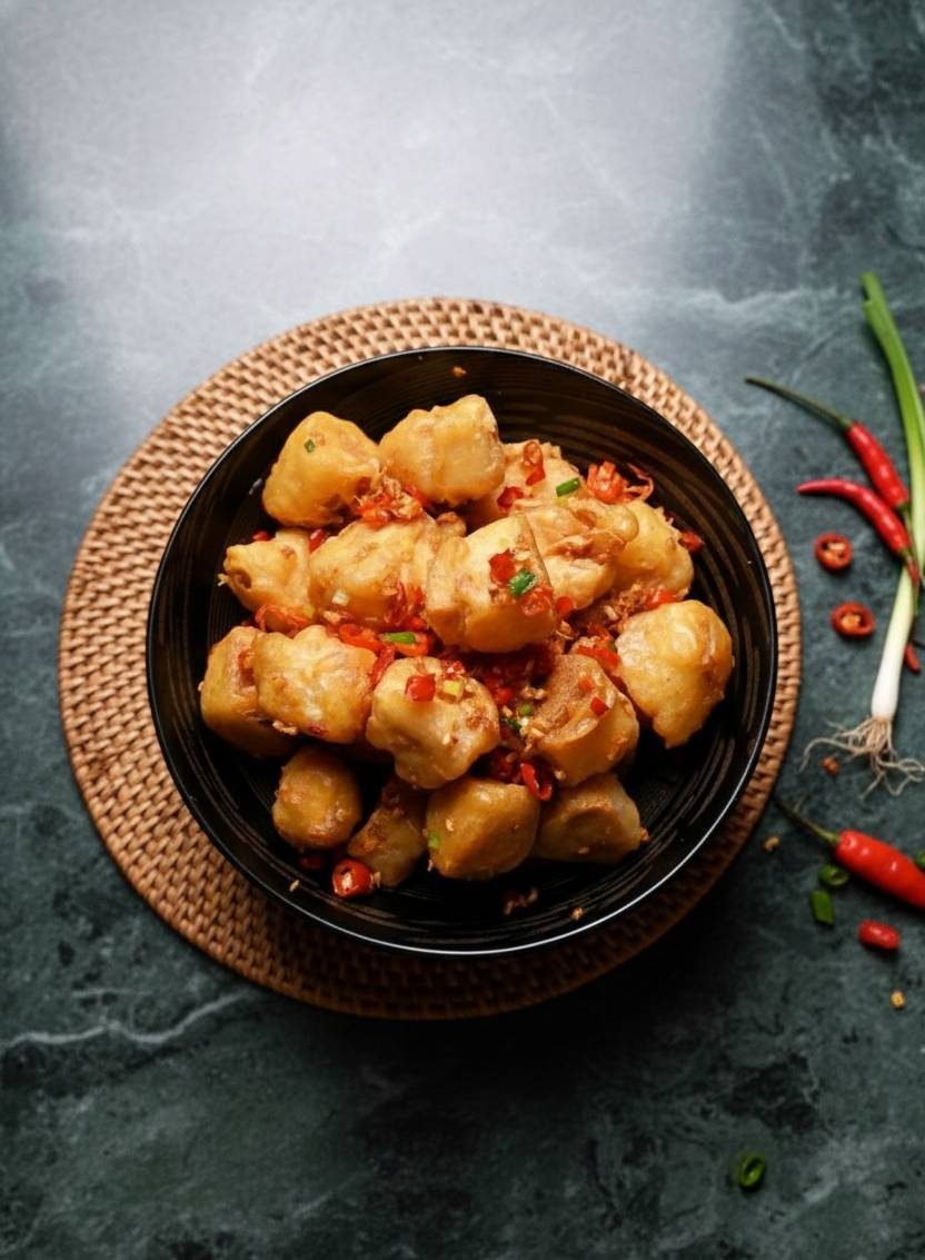 Salted Garlic Silk Tofu