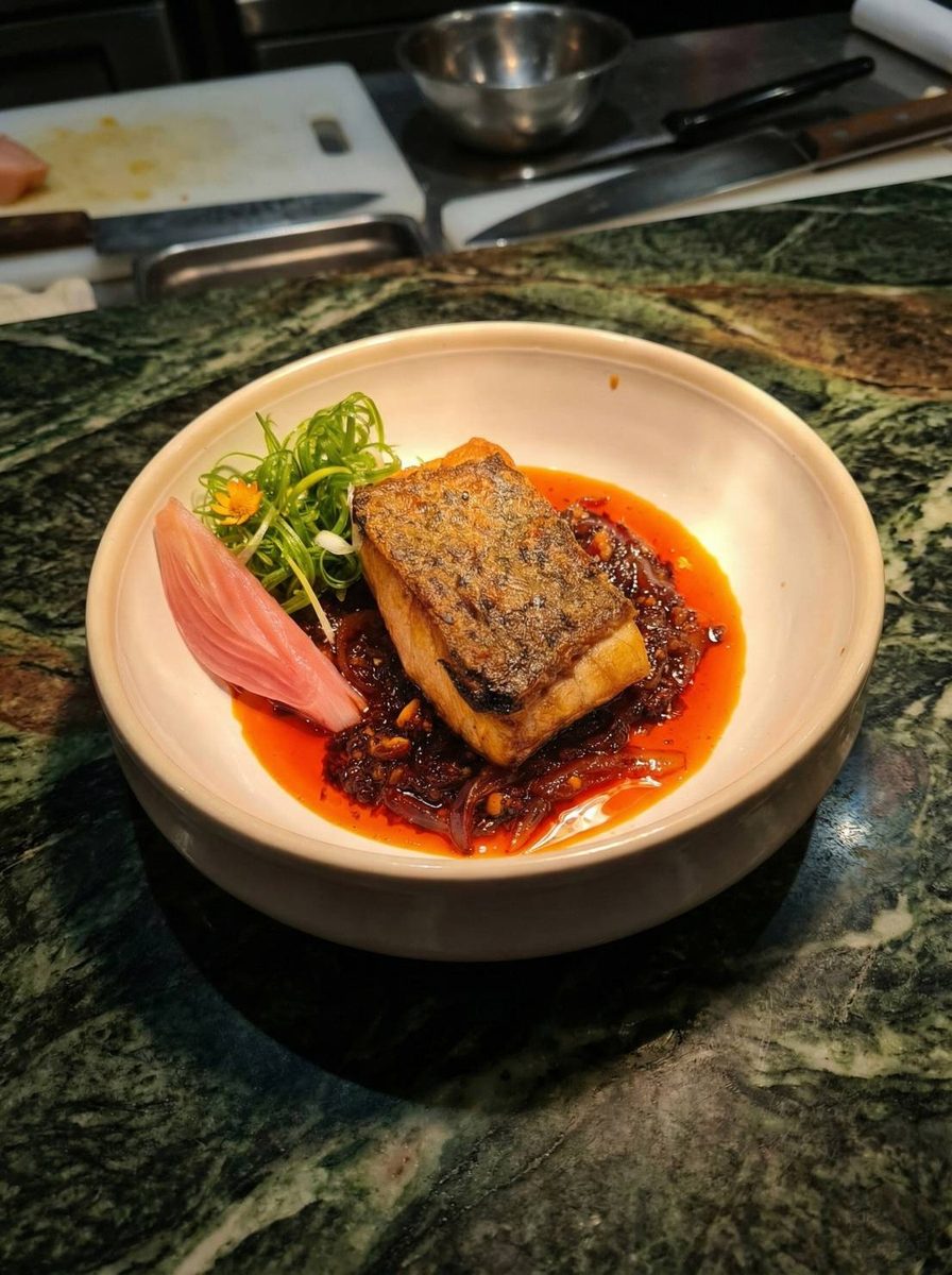 Grilled Red Snapper in Madame K Signature Sauce